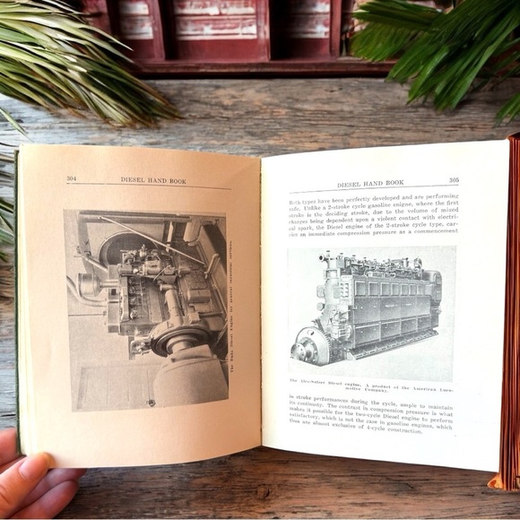 VINTAGE 1938 Diesel Hand Book - Rare Antique Engineering Manual - Collectible - Picture 10 of 13